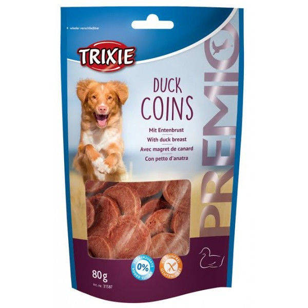 

Trixie TX-31587 Premio Duck Coins 80 гр - лакомство с уткой для собак