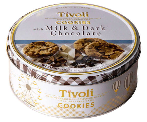 

Печенье Tivoli Tin сливочное с молочным и черным шоколадом 150 г