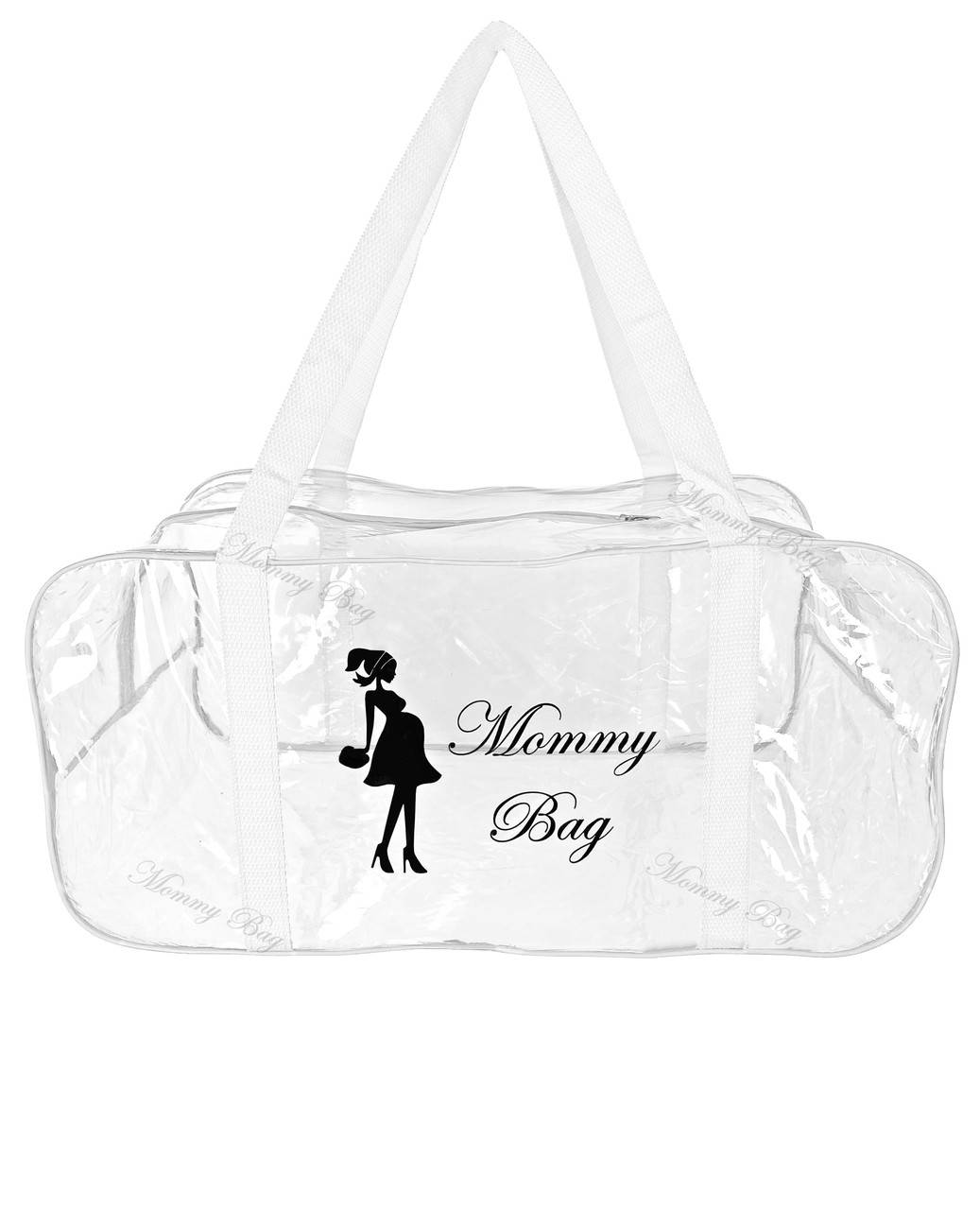 

Сумка прозрачная в роддом Mommy Bag, размер - L, цвет - Белый