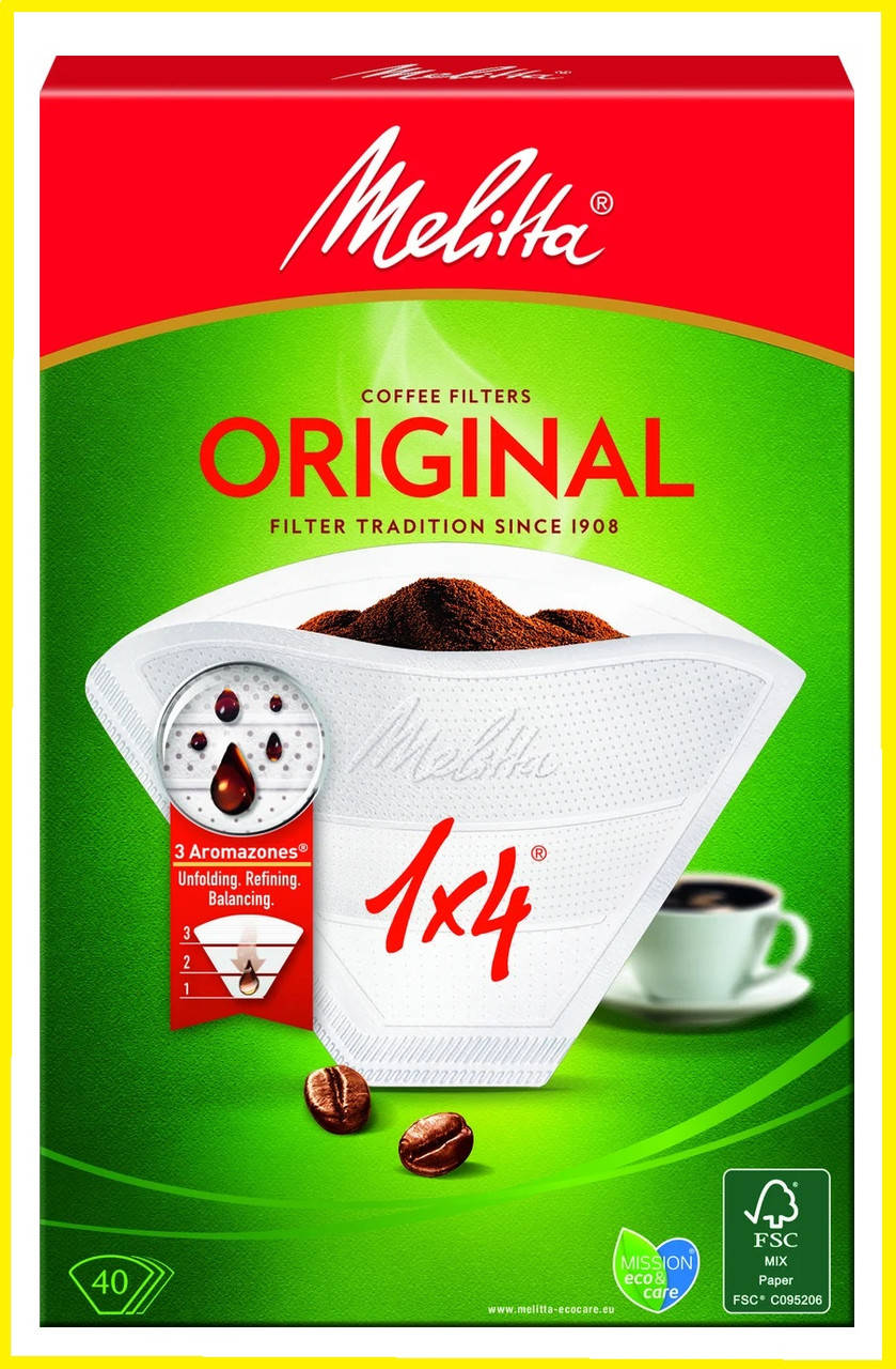 

Фильтры бумажные Melitta Original 1X4 (белые), Белый