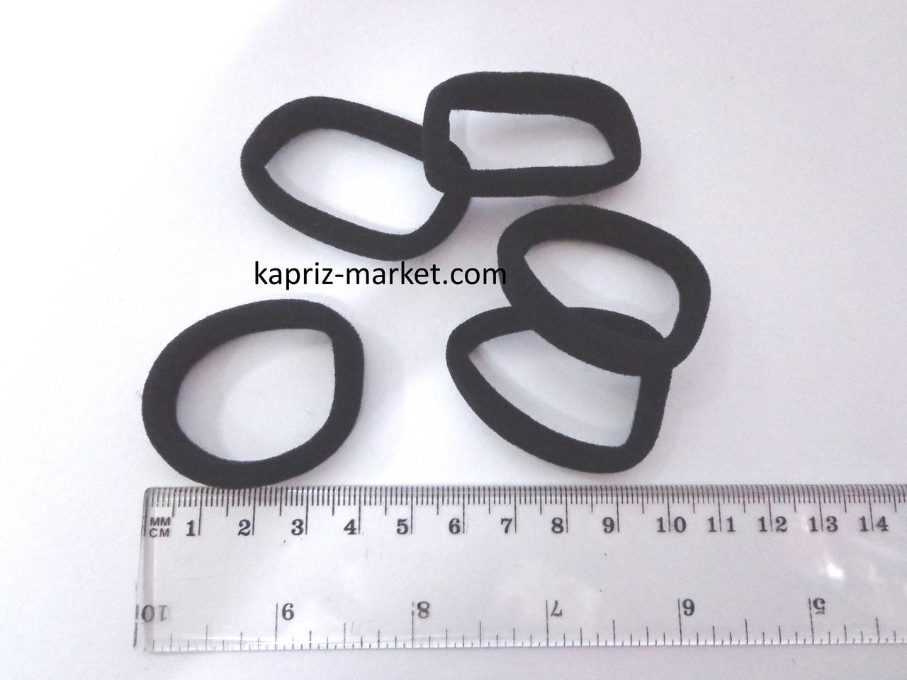 

Резинка для волос, бесшовная, чёрная