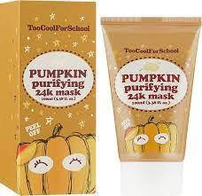 

Маска-пленка для лица с золотом и тыквой Too Cool For School Pumpkin Purifying 24K Mask, 30мл