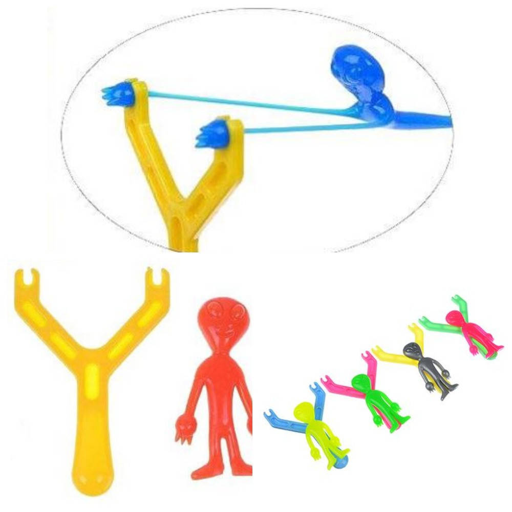 

Лизун с рогаткой "Летающий пришелец", игрушка антистресс