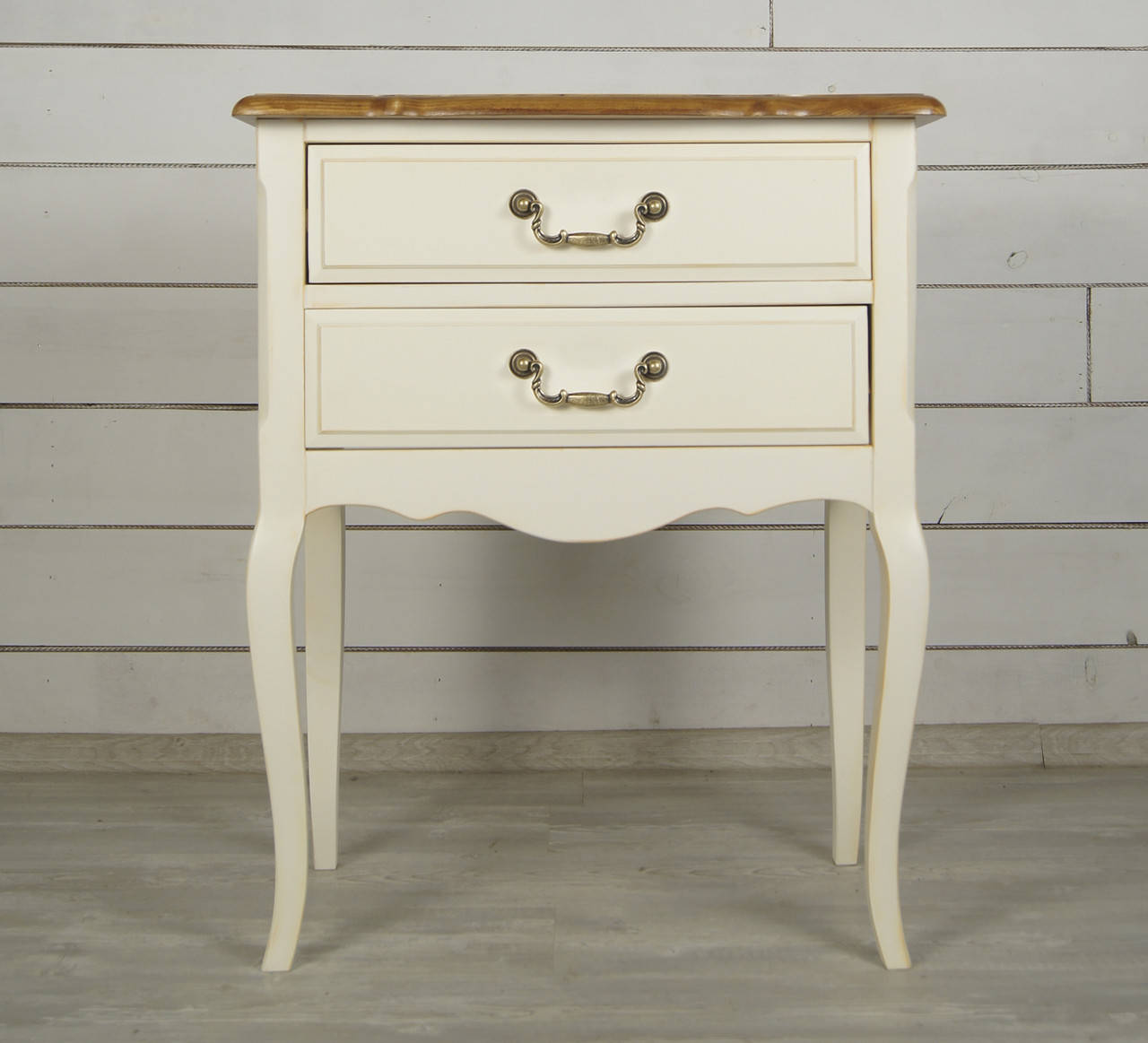 

Прикроватная тумба с высокими ножками "Моне" из натурального дерева, Белый