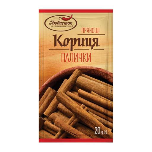 

Кориця палички "Любисток" 20г (1/40)