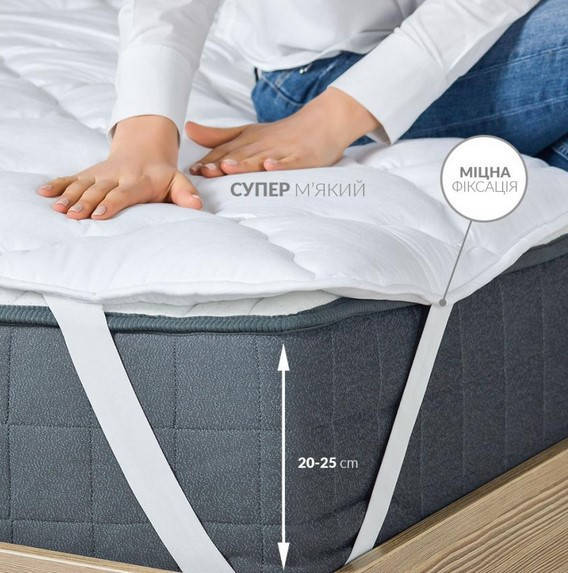 

Наматрасник микрофибра на резинках 180x200 LUX Ideia