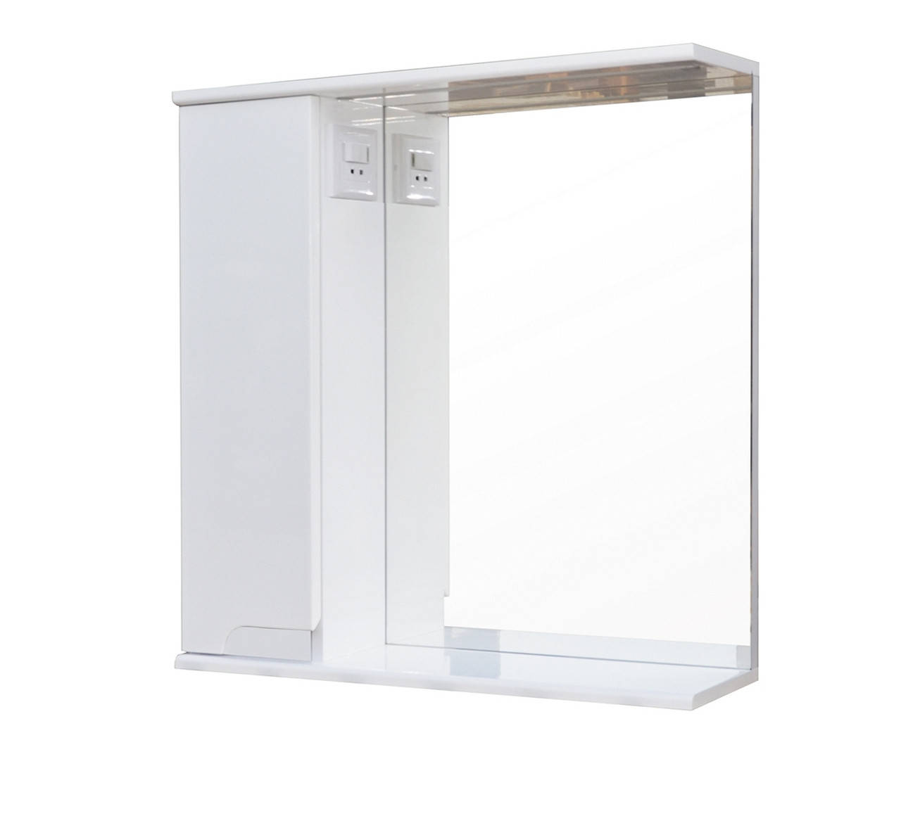 

Зеркало для ванной комнаты СИМПЛ 50 левое с LED подсветкой ПиК