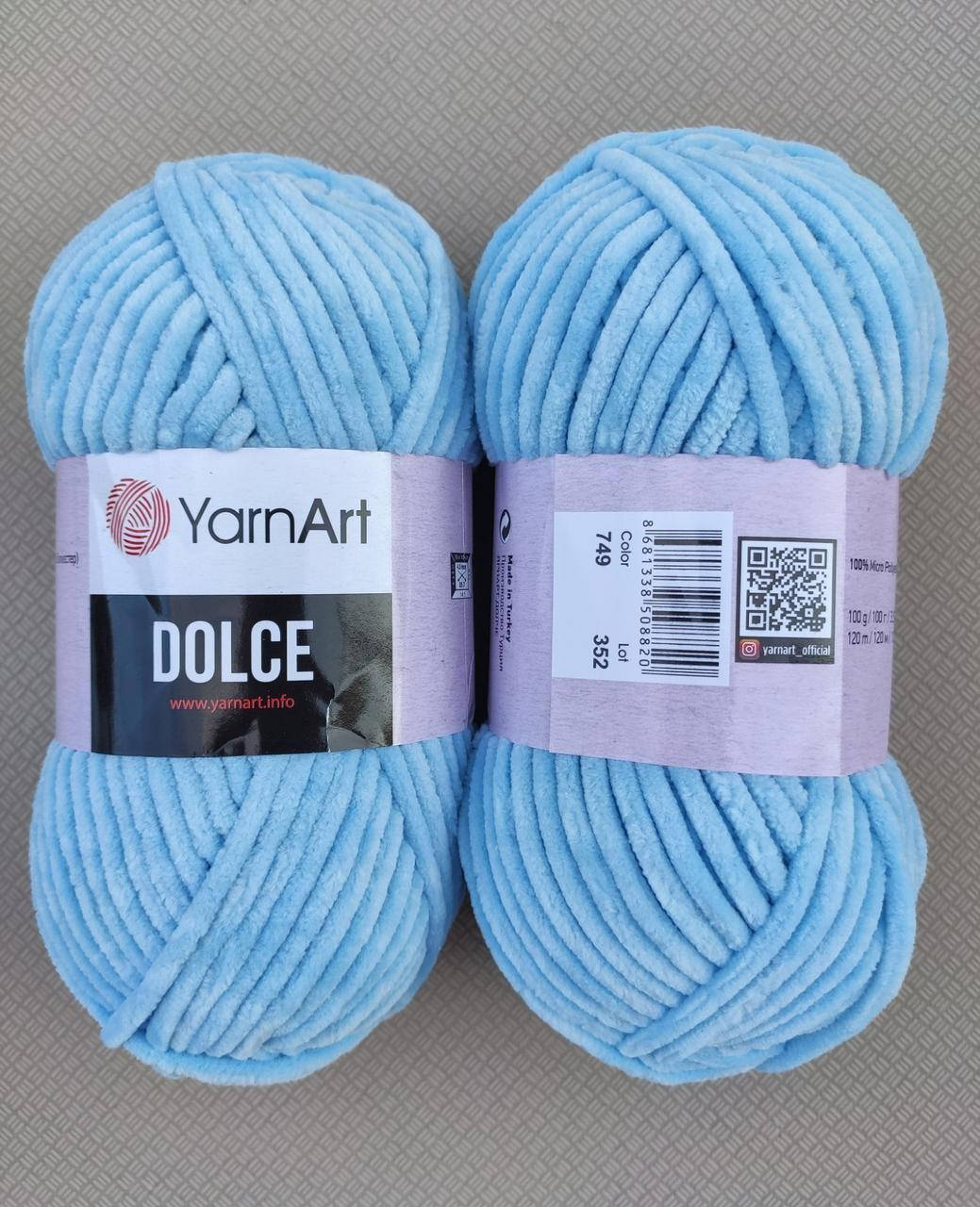 

YarnArt Dolce - 749 голубой