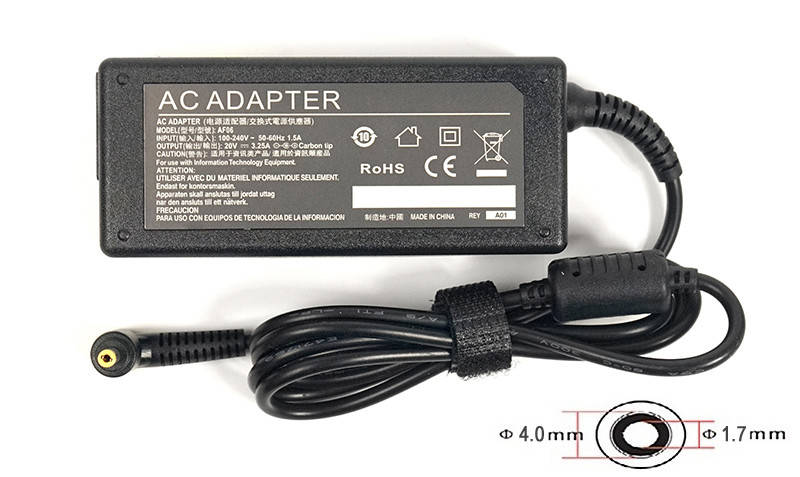 

Блок питания для ноутбуков PowerPlant IBM/LENOVO 220V, 20V 65W 3.25A (4.0*1.7)