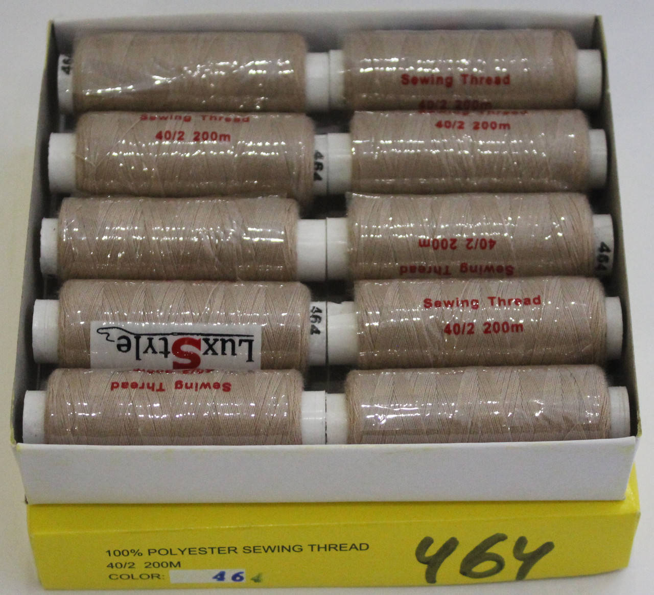 

Нитки швейные LuxStyle 40/2-200м (100% полиэстeр) №464, Разные цвета