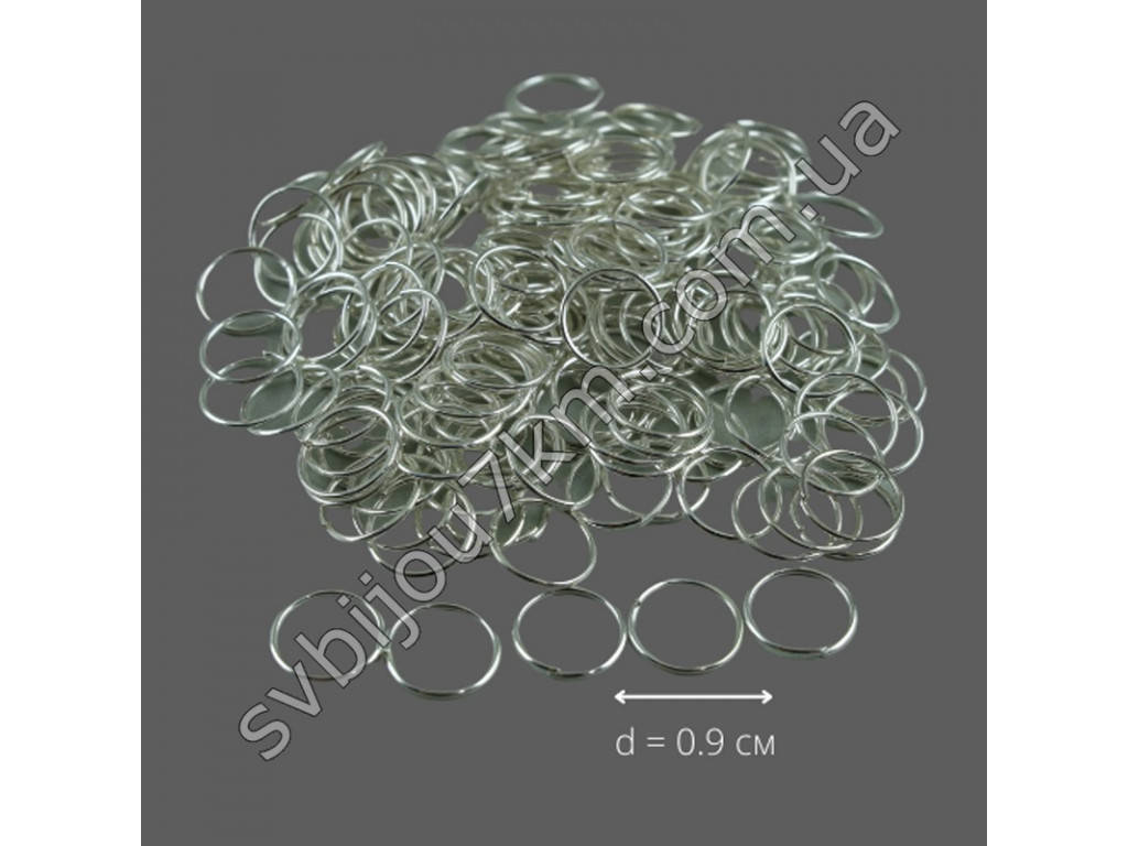 

Колечки для вплетения в волосы серебристые