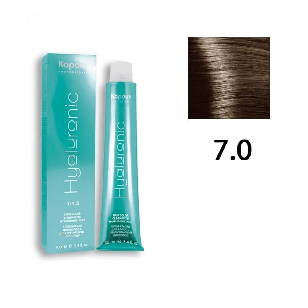 

Крем-Краска Для Волос KAPOUS Hyaluronic Acid 7.0 Блондин Натуральный, 100 Мл