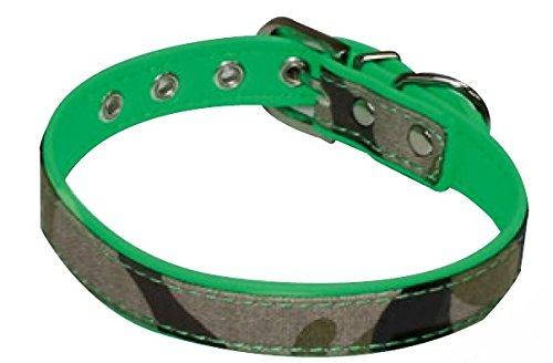 

Ошейник для собак 26-40 см Croci FLUO CAMOUFLAGE Экокожа/джинс (хаки)