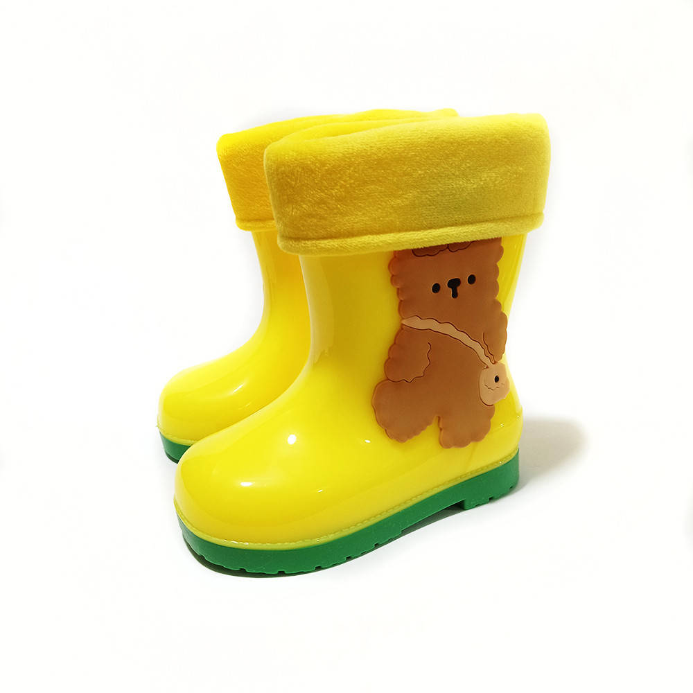 

Сапоги резиновые BBT унисекс медвежонок желтые (р.25-29) 27, 16, Желтый