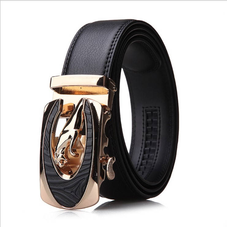 

0232 Ремень мужской 4 см натуральная кожа, Черный