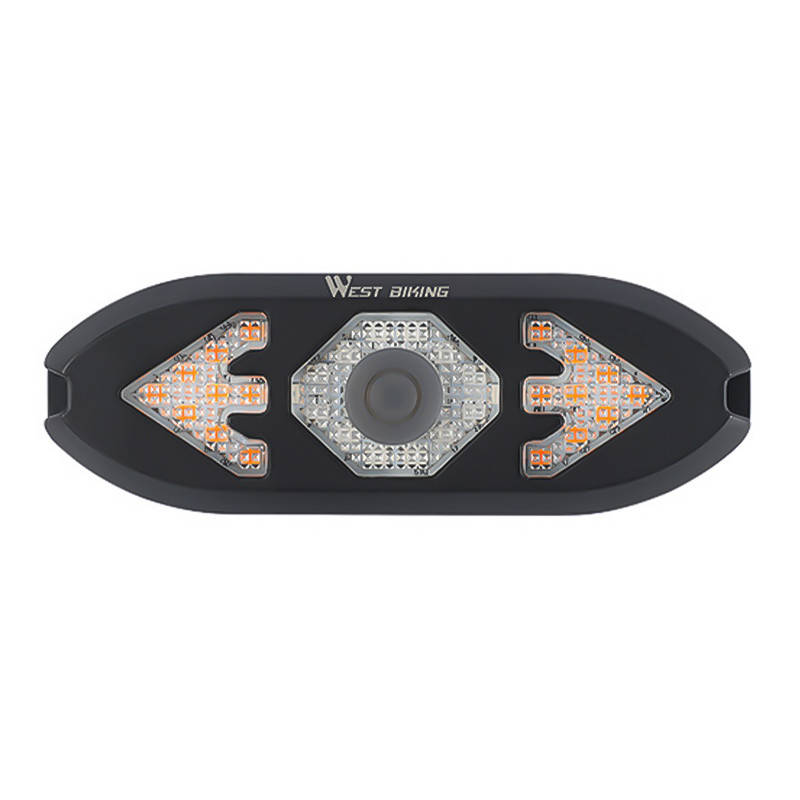 

Велосипедный фонарь West Biking FY-1820 0701297 Black с поворотниками велофонарь фара