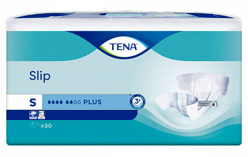 

Подгузники для взрослых Tena Slip Plus Small 30 шт 56-85 см 6 капель