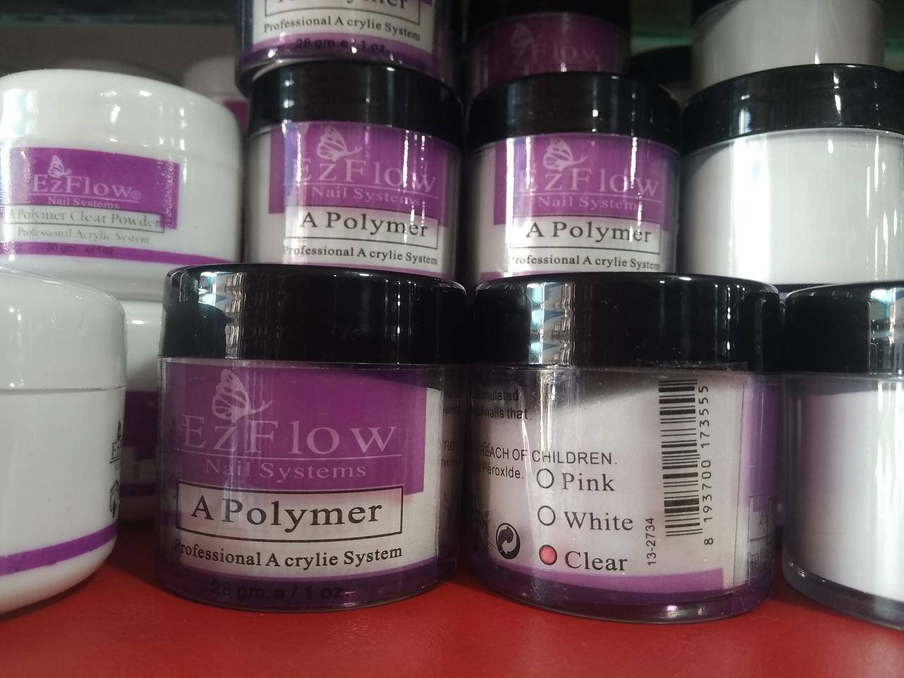 

Акриловая пудра EzFlow 30 грамм цвет прозрачный