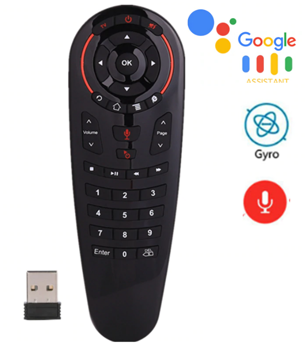 

Універсальний програмований Пульт ДК G30S 33IR Fly Air mouse USB 2.4G гіроскоп + мікрофон