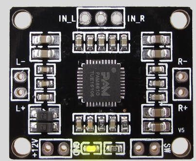 

Аудио усилитель XH-M181 (PA8610) 12v 15 Wt