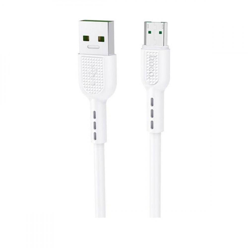 

USB кабель Hoco X33 Surge Micro USB Cable 4A (1m) (черный и белый) белый