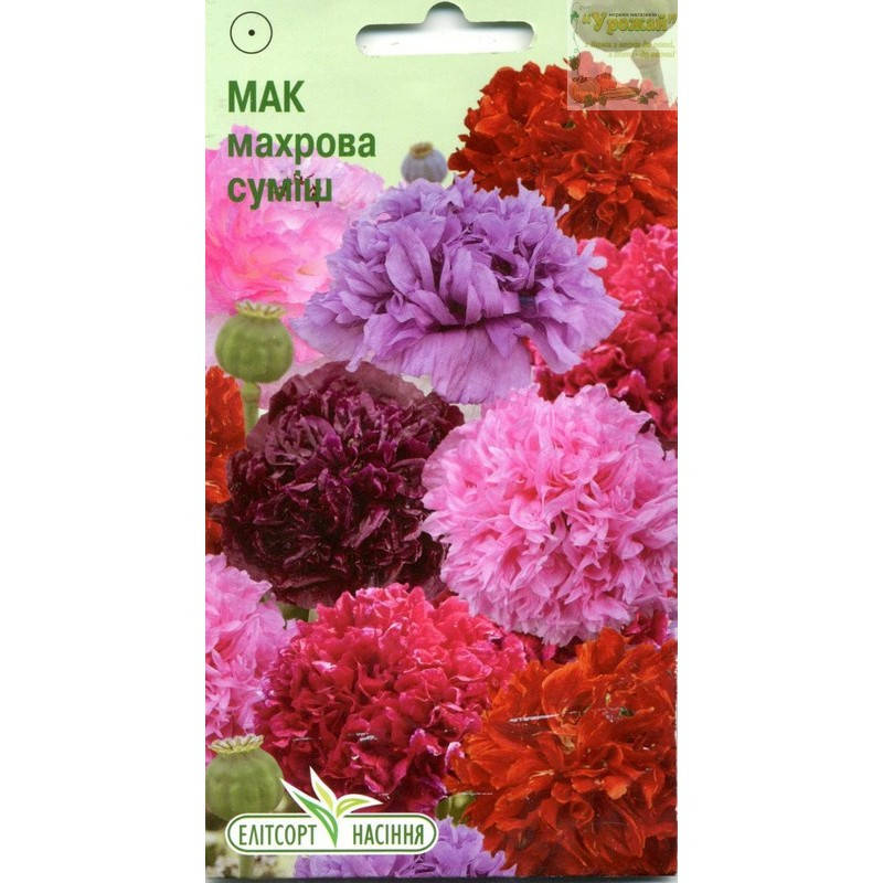 

Семена цветы Мак махровая смесь, 0,3 г