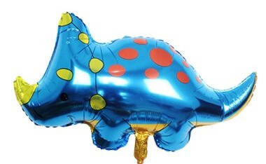 

Фольгированный шарик КНР 31" (78х86 см) Динозавр трицератопс, Разные цвета