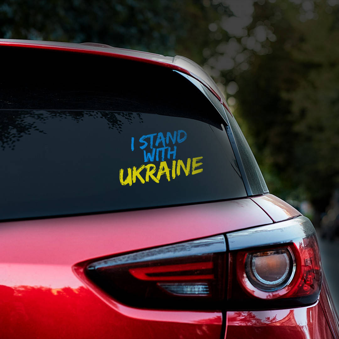 

Наклейка на авто UKRAINE 25*18см + монтажная пленка
