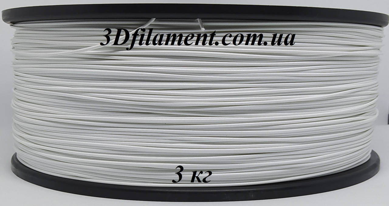

PLA (ПЛА) пластик для 3D принтера Білий 1,75mm 3кг