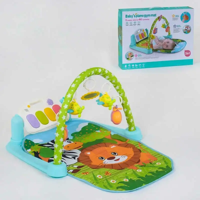 

Коврик игровой 9911 (18/2) с музыкальной панелью, погремушки, в коробке