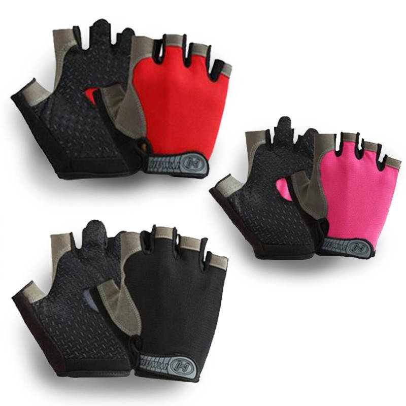 

Перчатки открытые срезанные пальцы для вело спорт фитнес тренировок Unisex