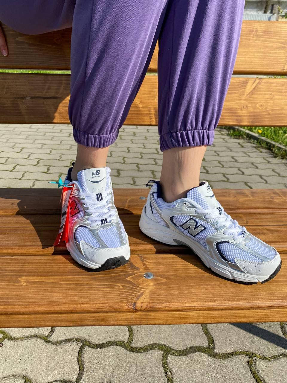 

Кроссовки женские New Balance 530 White кеды повседневные белые нью беланс 530, Белый