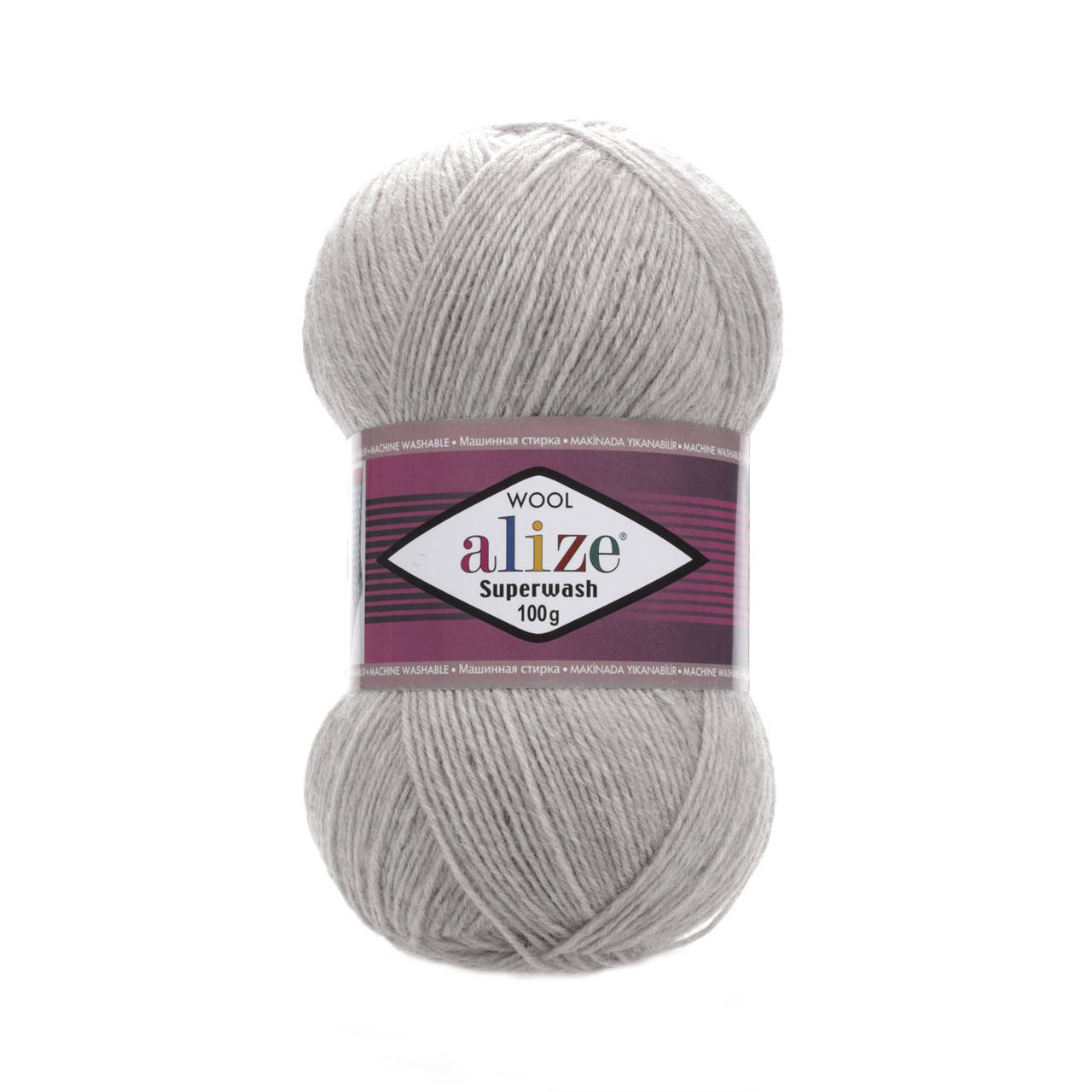 

Alize Superwash (Ализе Супервош) № 21 серый (Пряжа, нитки для вязания)