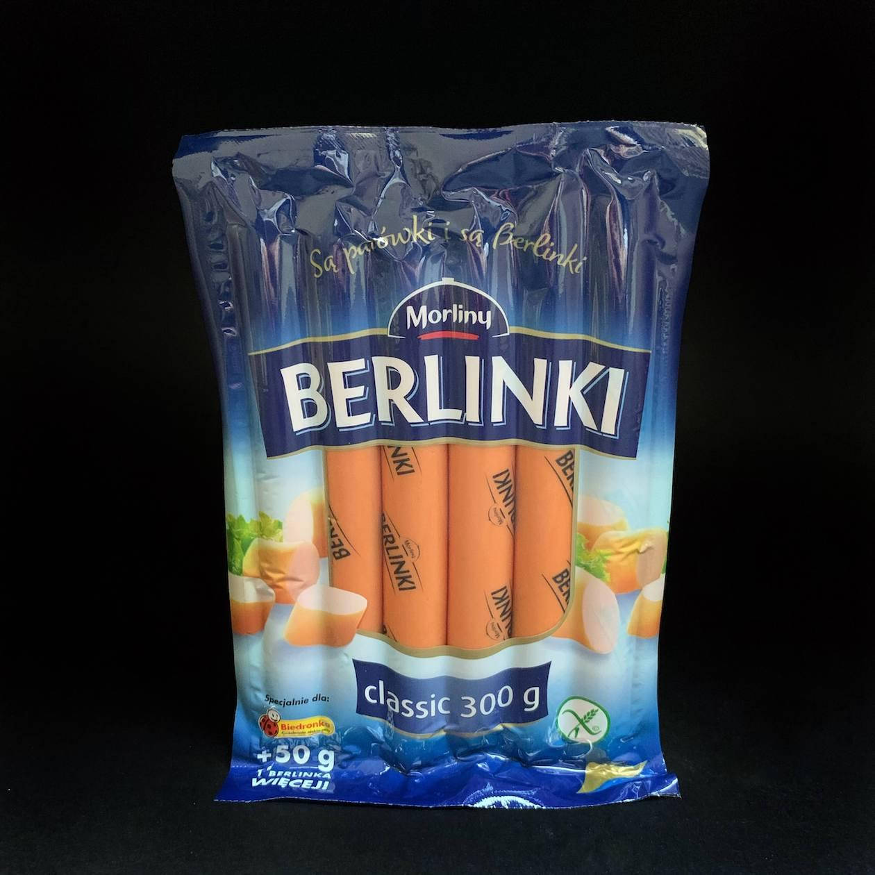 

Сосиски Берлинки класические Berlinki Morliny, 300 гр