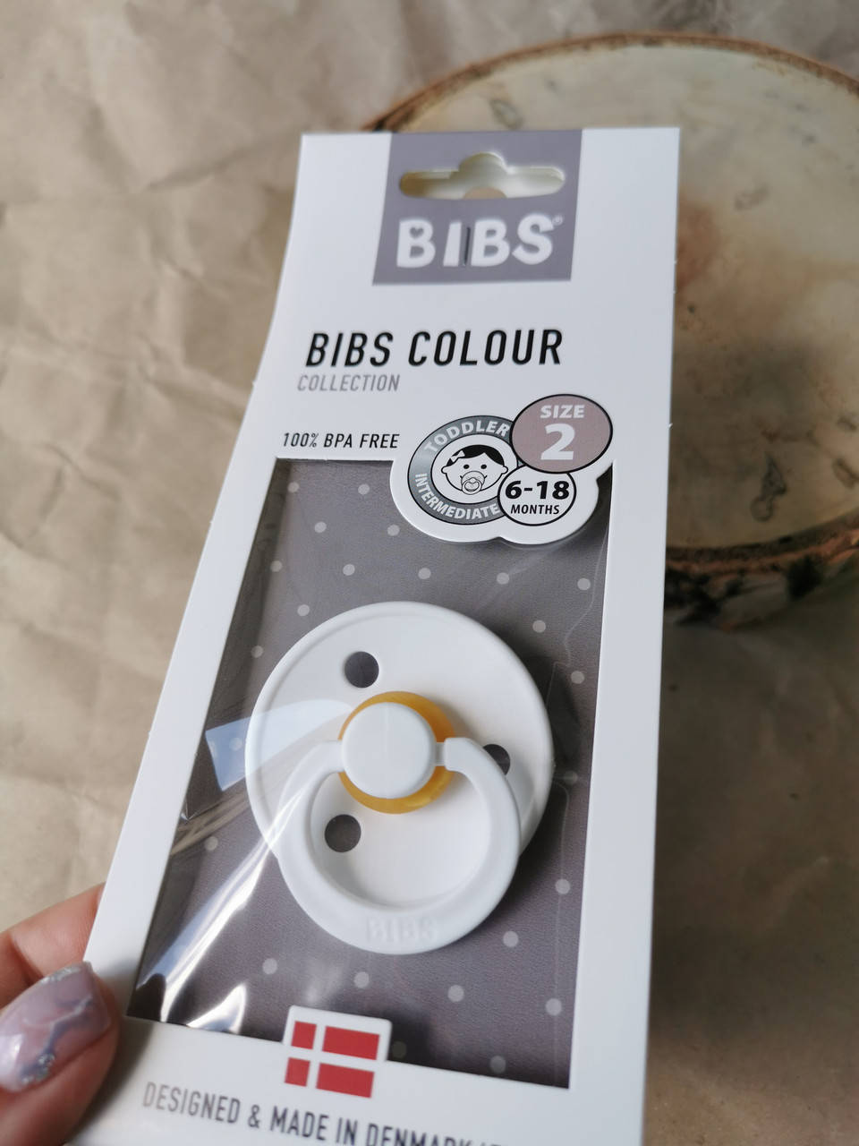 

Соска Bibs Colour 6-18 мес, Белый