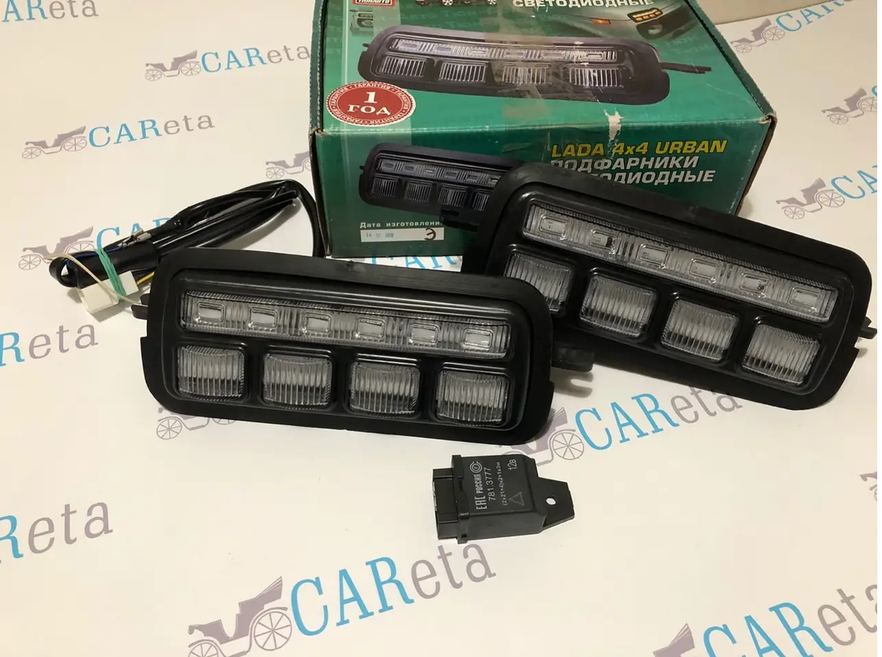 

Светодиодные (LED) подфарники Нива с ДХО 2121-21213