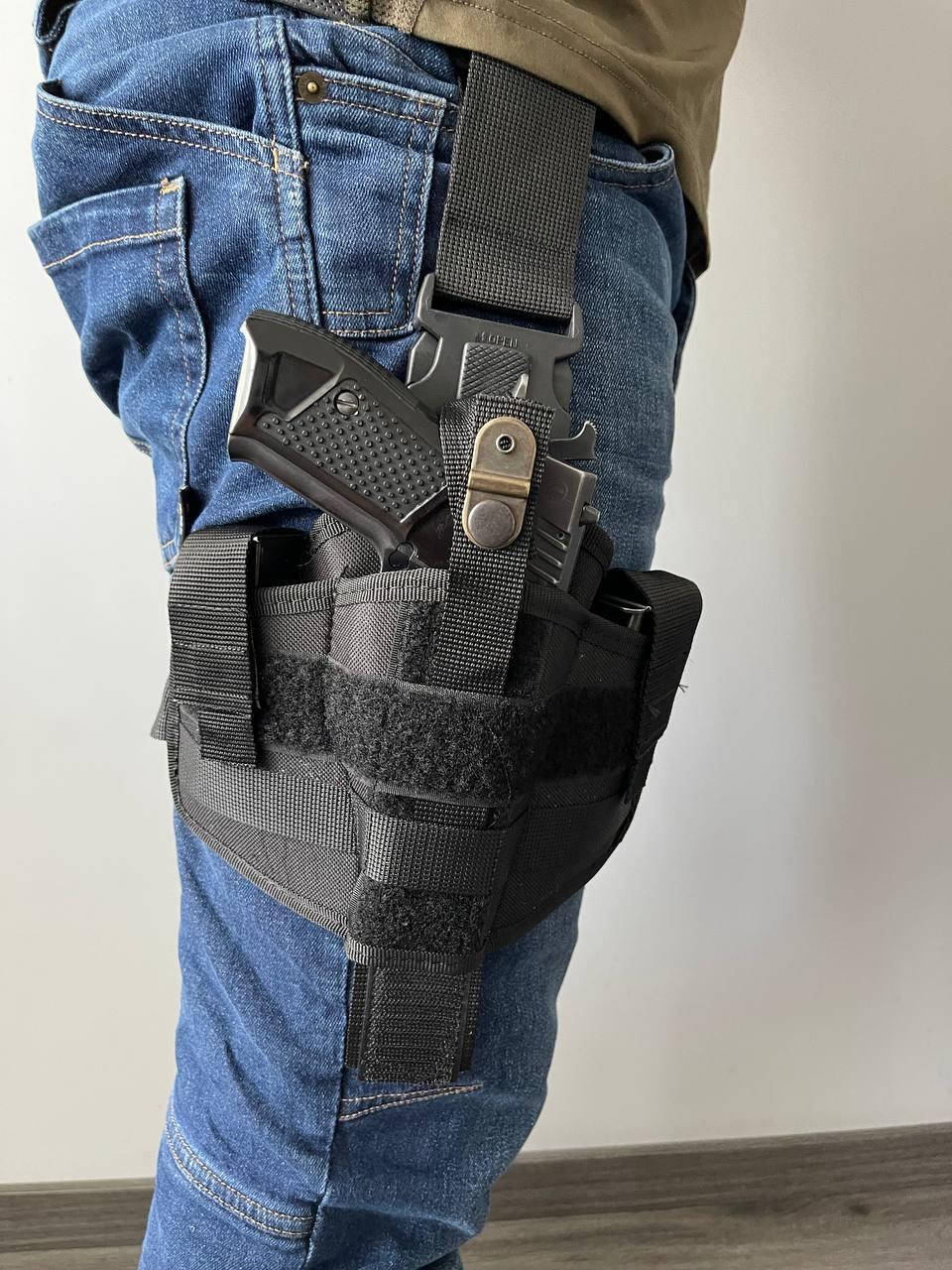 

КОБУРА НАБЕДРЕНА ЧОРНА CORDURA