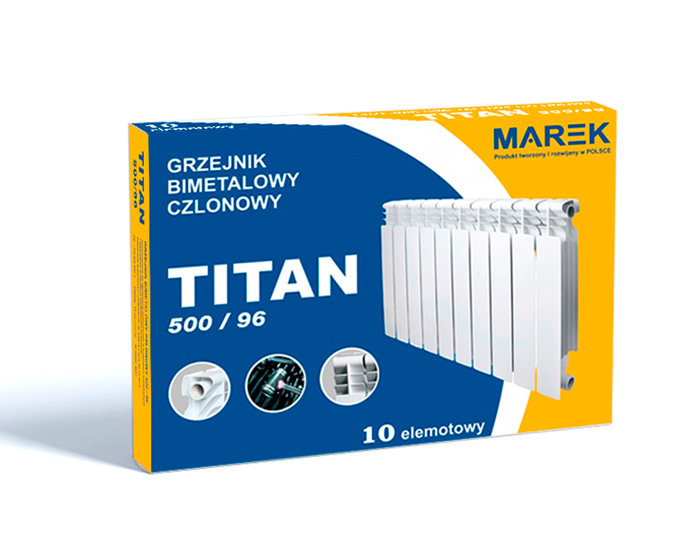 

Радиатор Marek Titan 500x100 Алюминиевый (Секционный)