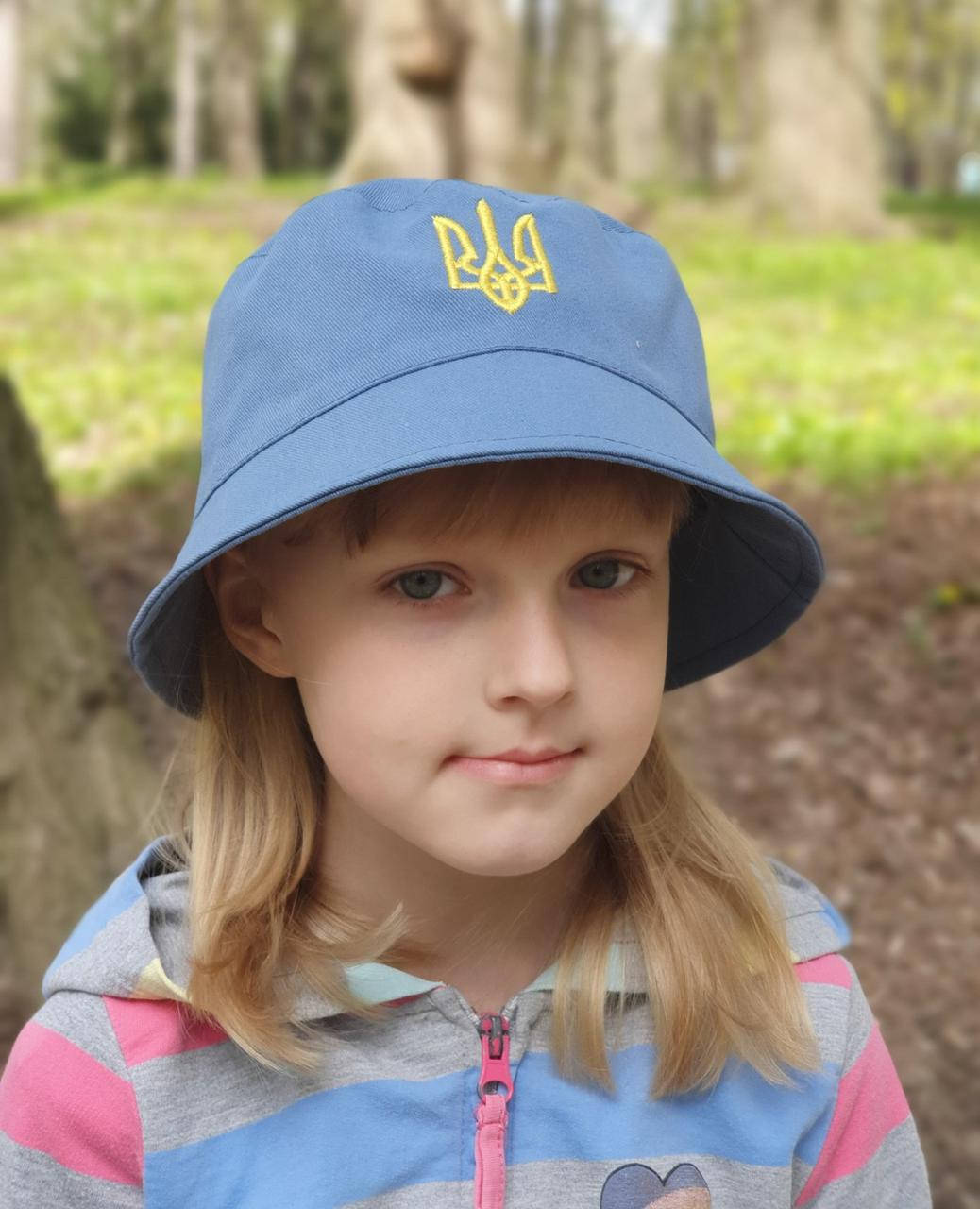 

Детская панама "Герб Украины" джынс