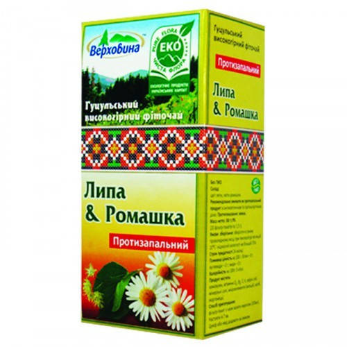 

Фіточай Липа & Ромашка 20 ф/п 1,5г