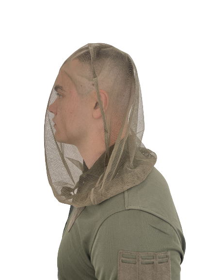 

Сетка антимоскитная (от комаров) на голову MFH на затяжке, цвет Хаки