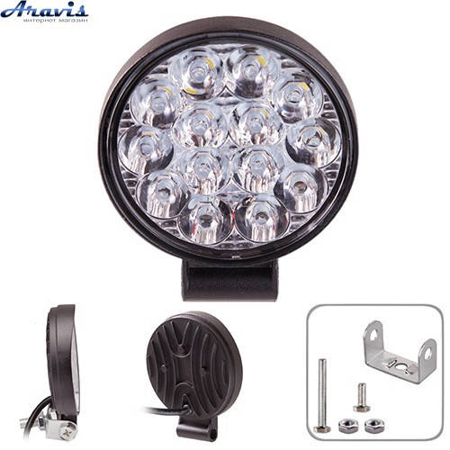 

Дополнительные светодиодные фары LED WLP-7812 85*25 42W 6000K дальний, Черный