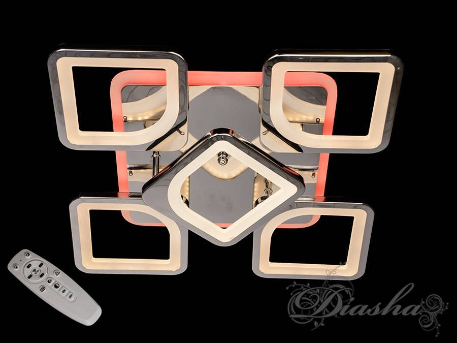 

Потолочная люстра с диммером и LED подсветкой S8060/4+1HR LED 3color dimmer