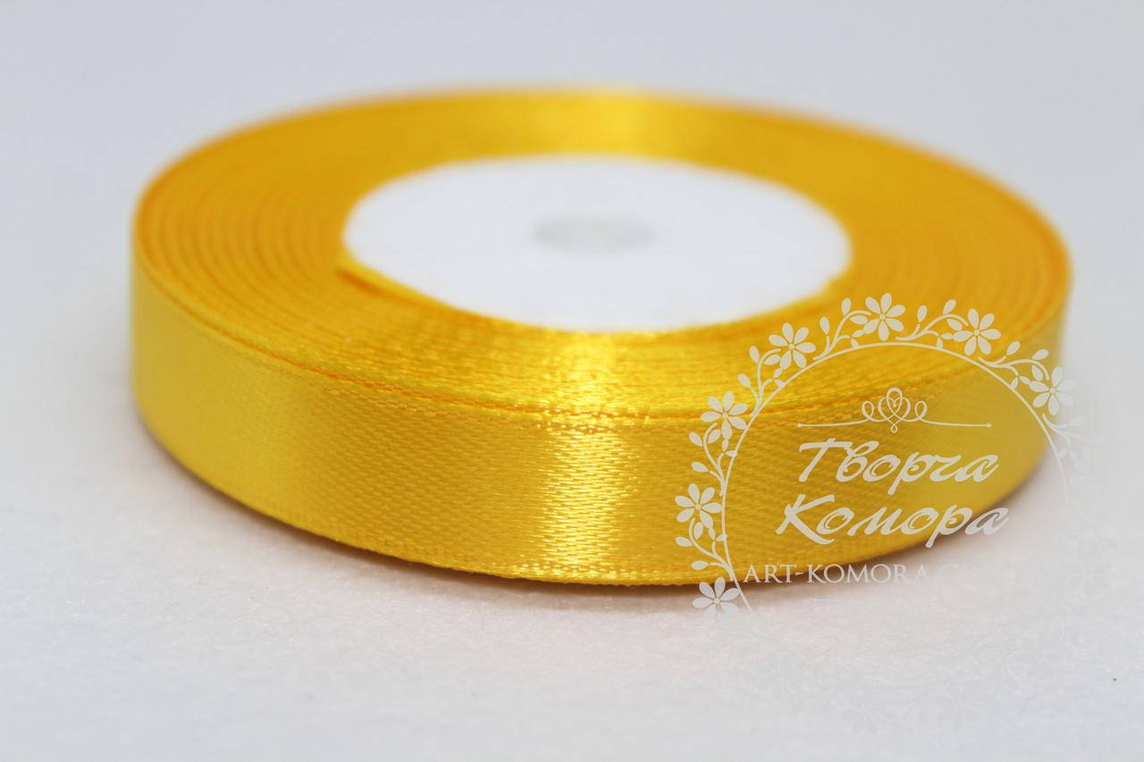 

Атласная лента 1,2 см, желтая