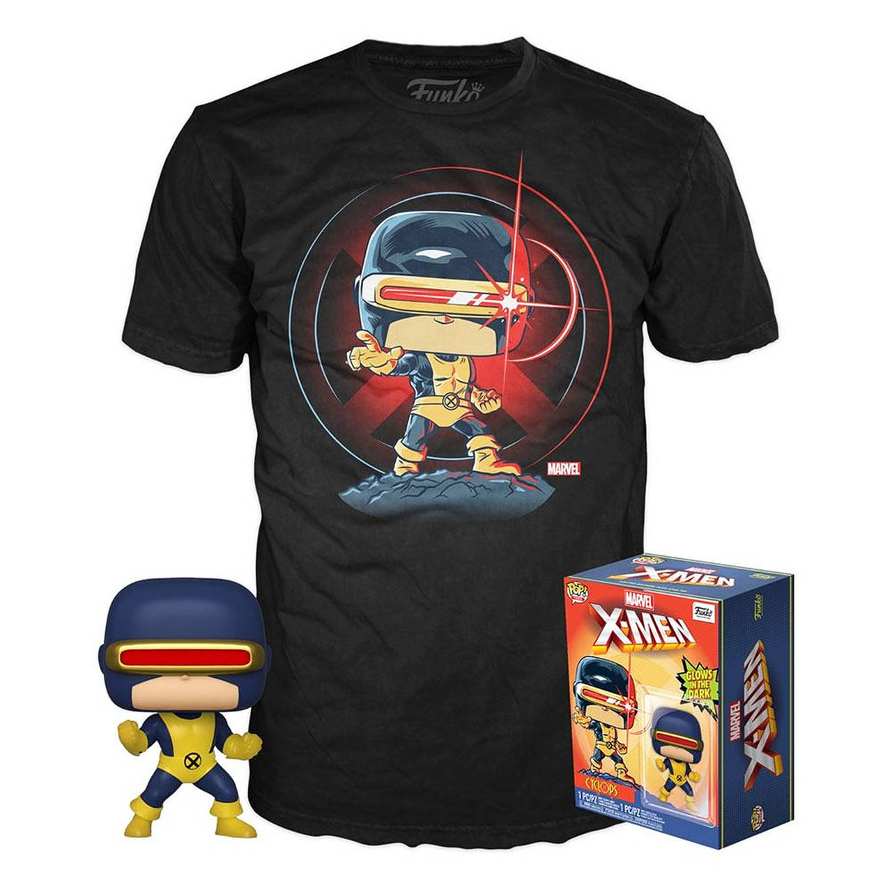 

Набор Фигурка+Футболка Funko POP and Tee: Marvel 80th: First Appearance: Cyclops (L)