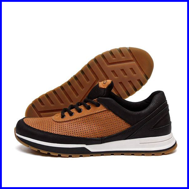 

Мужские кожаные летние кроссовки, перфорация E-series Classic brown 42, Коричневый
