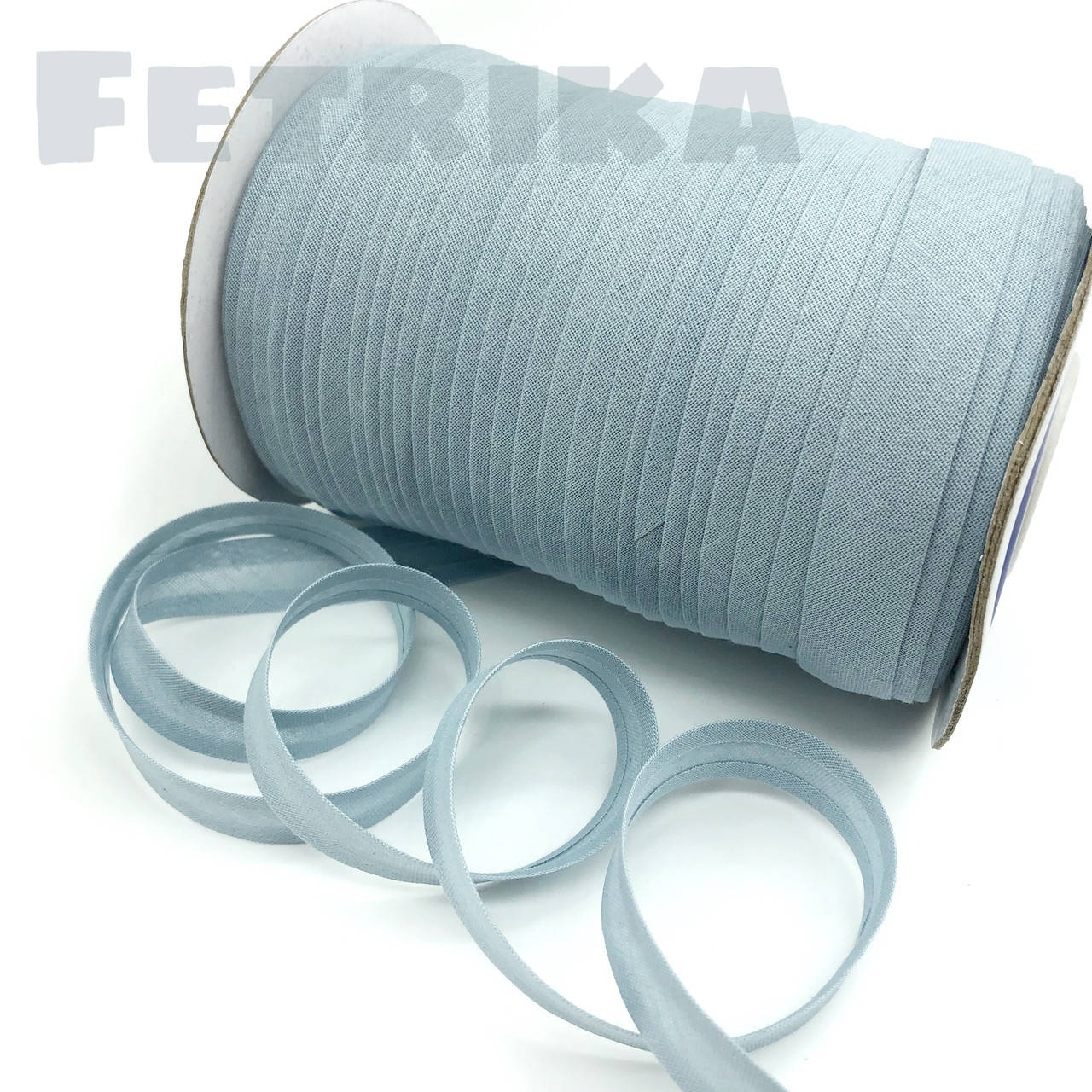 

Косая-бейка хлопковая серая, 15 мм, Серый