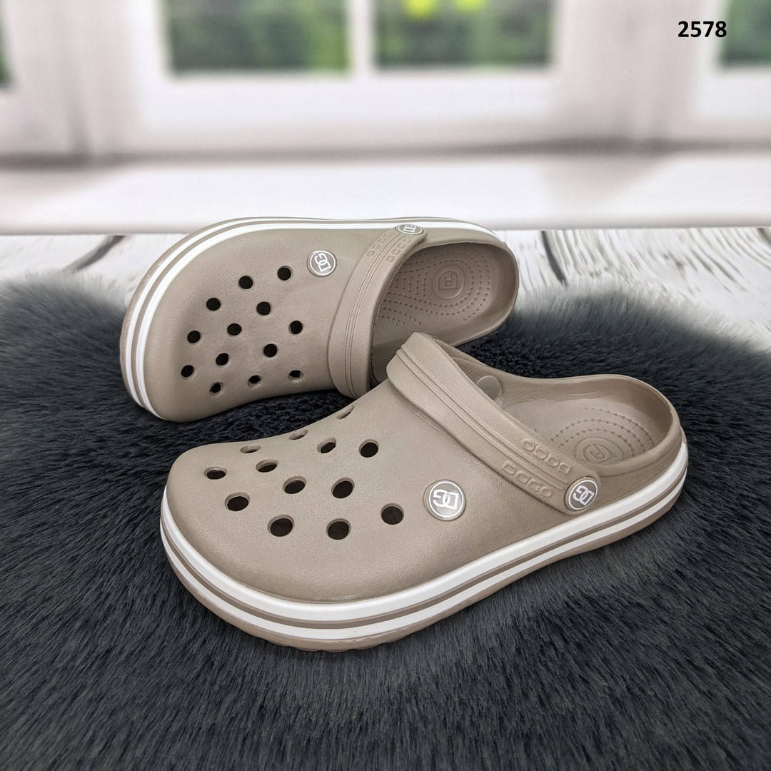 

Сабо кроксы женские пена бежевые Даго Стиль