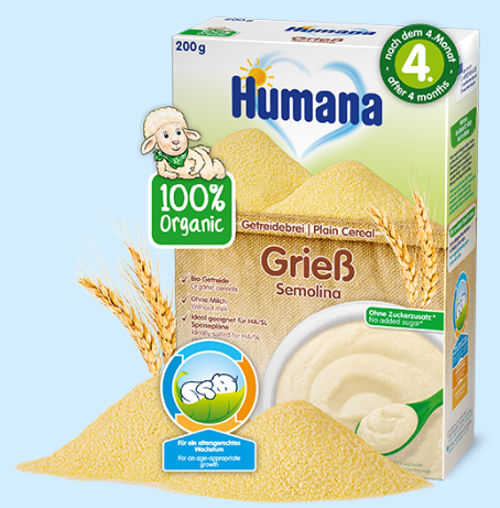 

Безмолочная каша Humana органическая пшеничная, 200 г