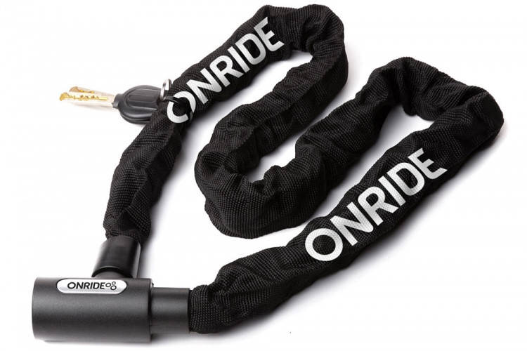 

Велозамок цепной Onride Tie Lock 50 на ключах